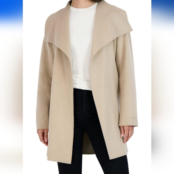 tahari wrap coat - Picture 2 of 4